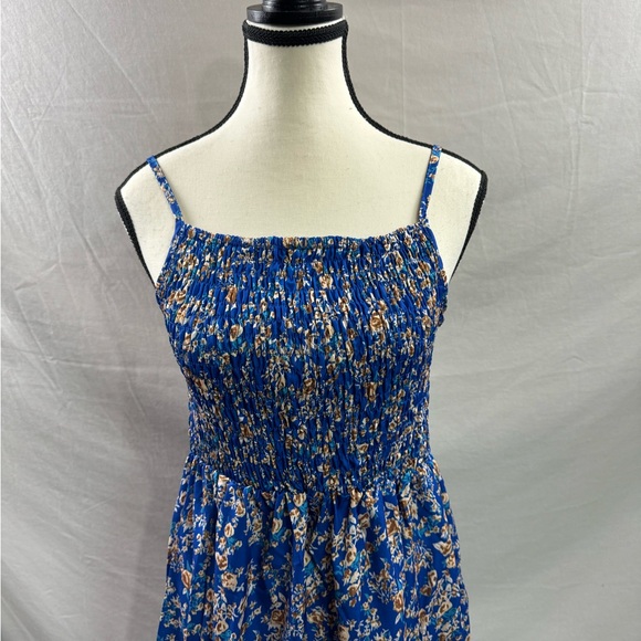 Boho Ditsy Floral Print Cami Dress Blue - Picture 5 of 7